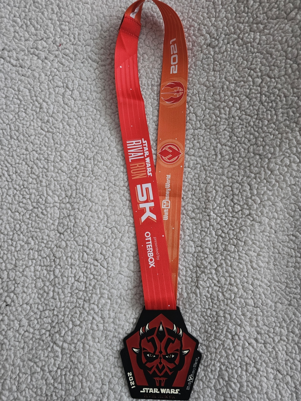 Star Wars Darth Maul Medal with Red and Black Details